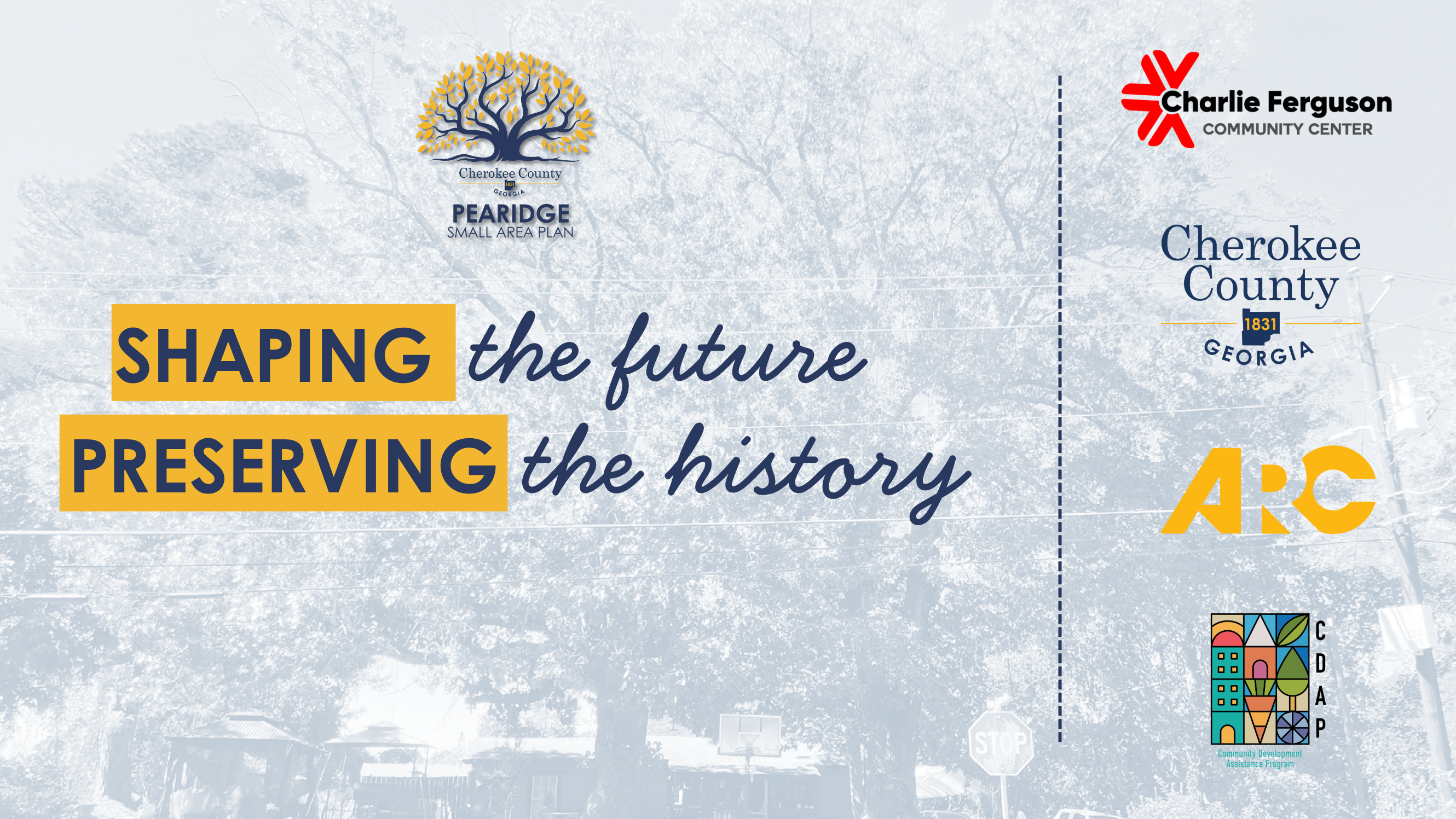 infographic announcing pea ridge community input 